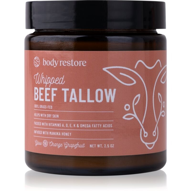 Body Restore Whipped Beef Tallow Balm Orange Grapefruit nourishing body cream fragrance-free 71 g