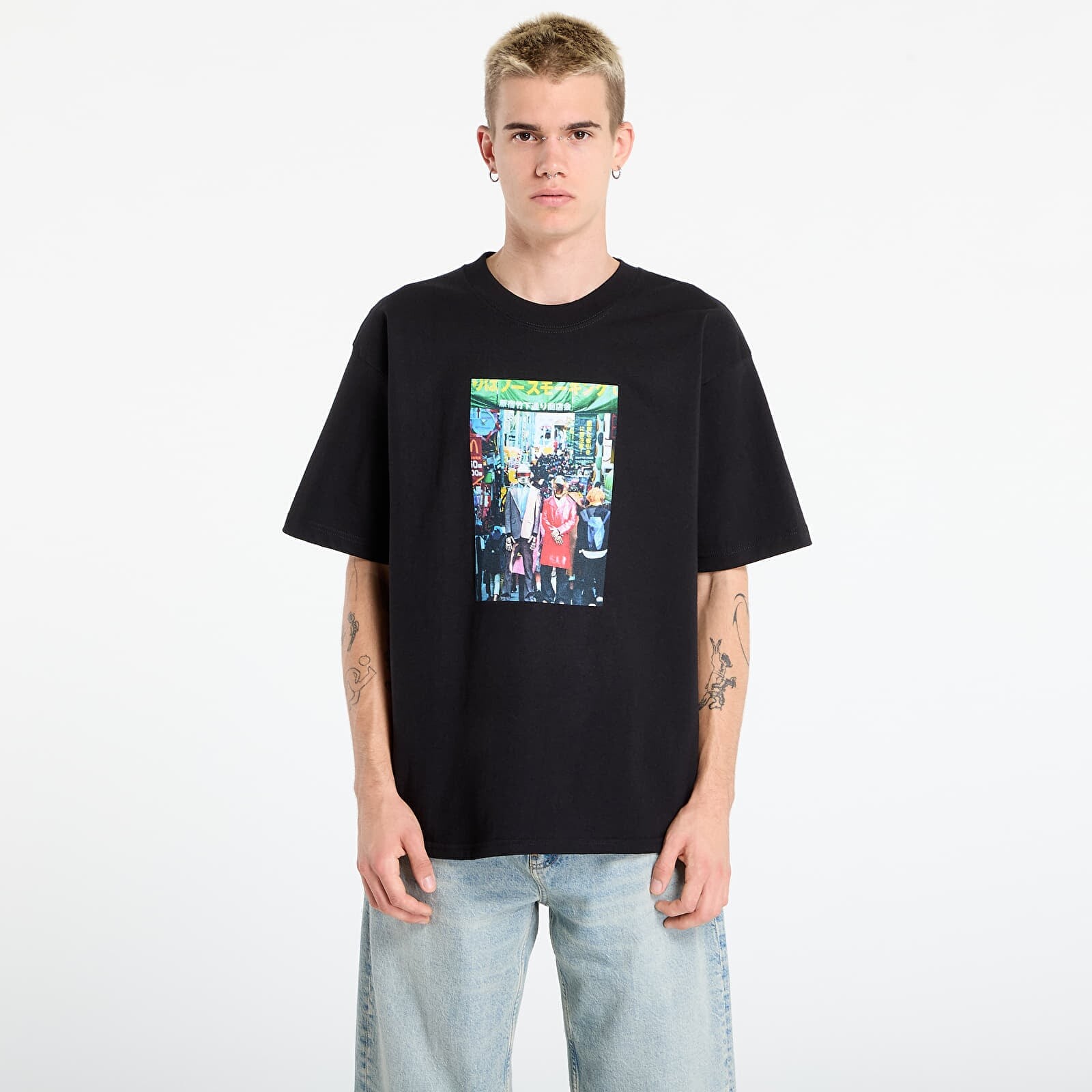 T-shirt PLEASURES Harajuku T-Shirt Black L