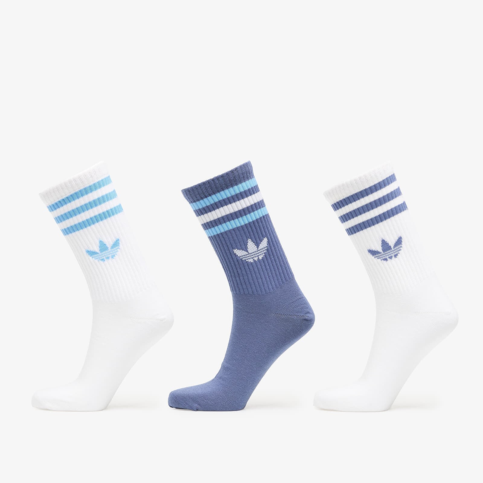 adidas 3S Crew Socks 3-Pack Creme Blue/ White/ White S