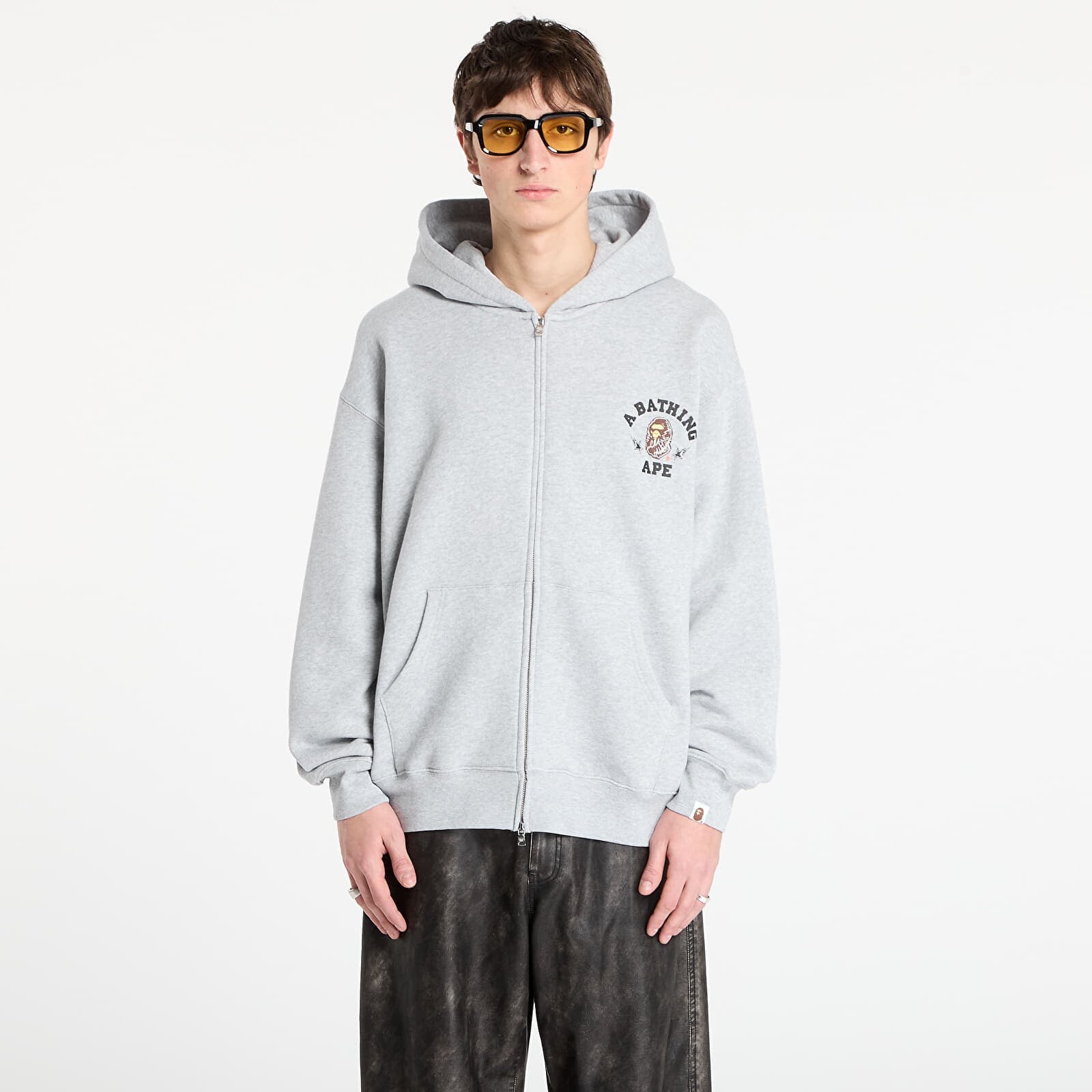 Sweatshirt BAPE® x FOOTSHOP - Zip-Up Hoodie Gray XXL