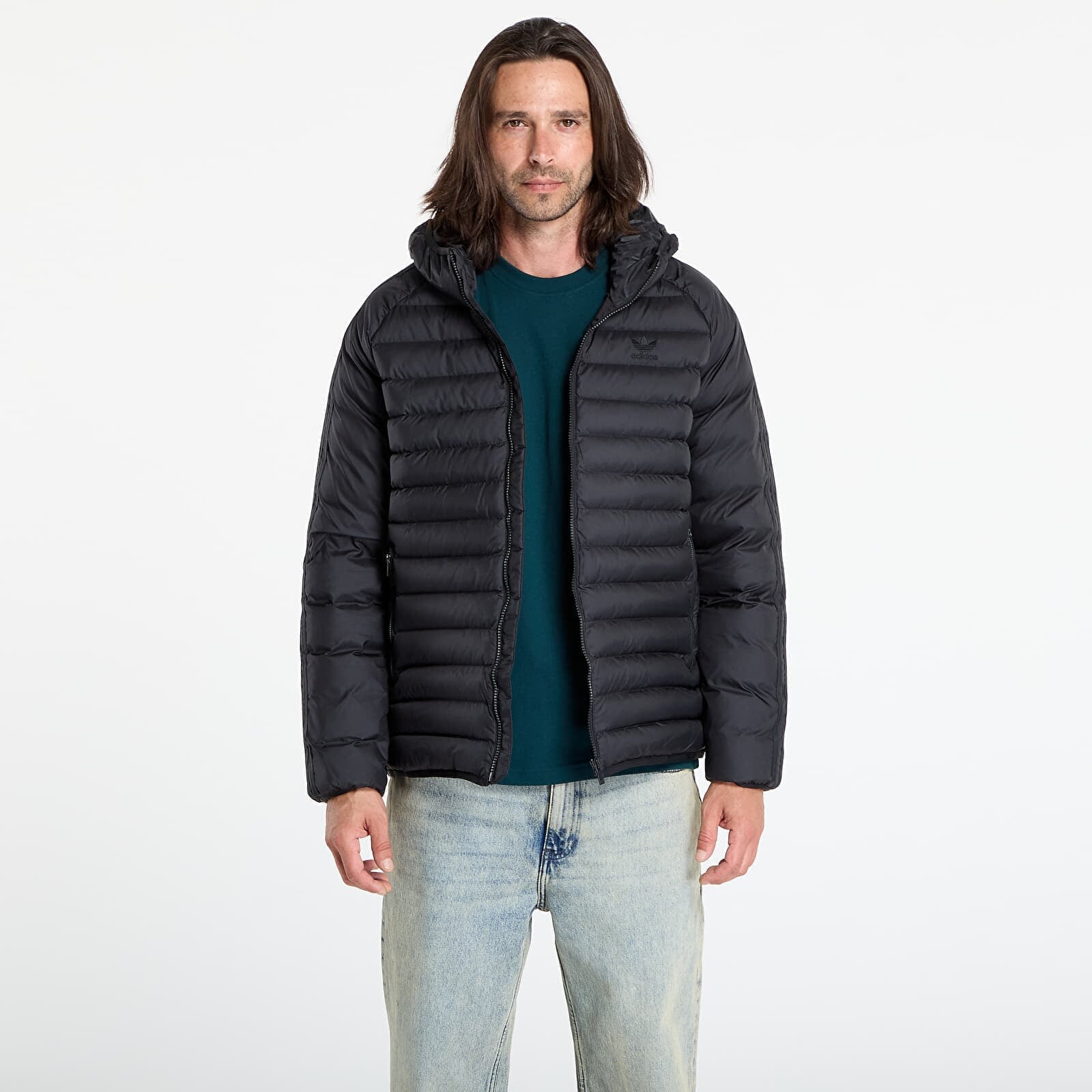 Jacket adidas Synthetic Hooded Jacket Black XL