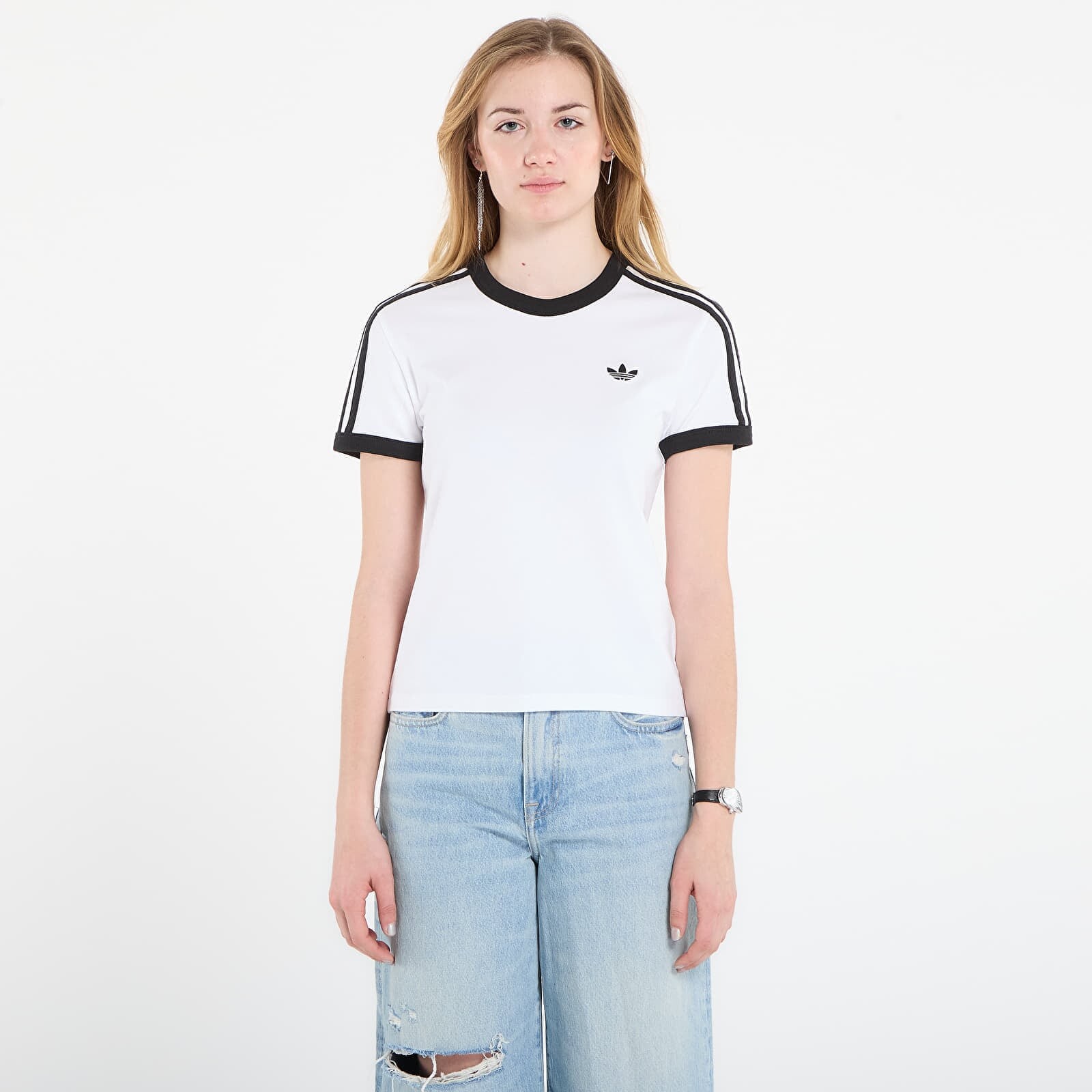 T-shirt adidas 3S Tee Slim White/ Black L