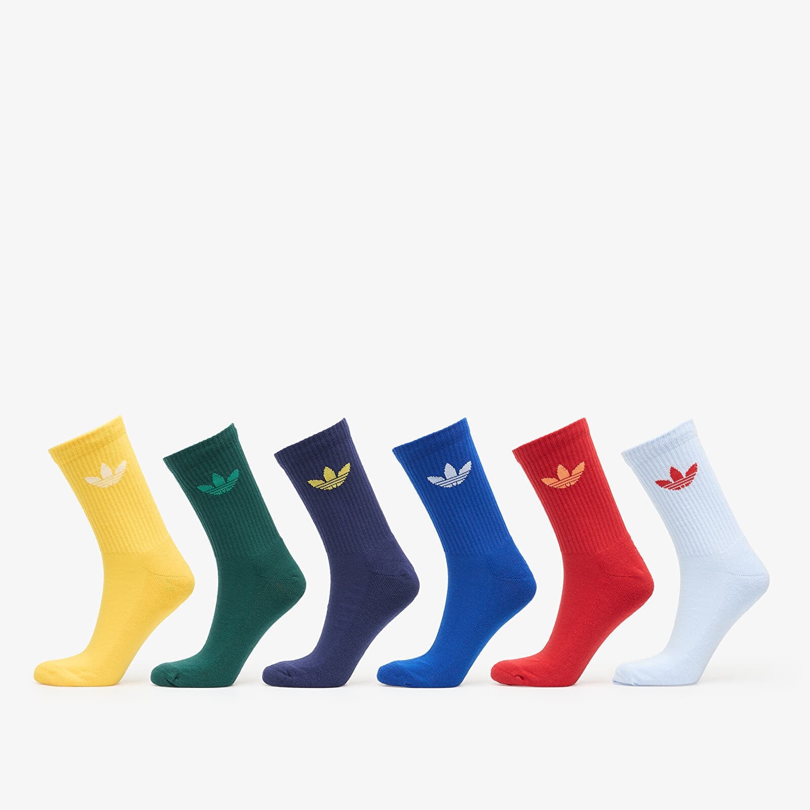 adidas Tr Crew Socks 6-Pack Crsk/ Dark Blue/ Betsca/ Cgreen S