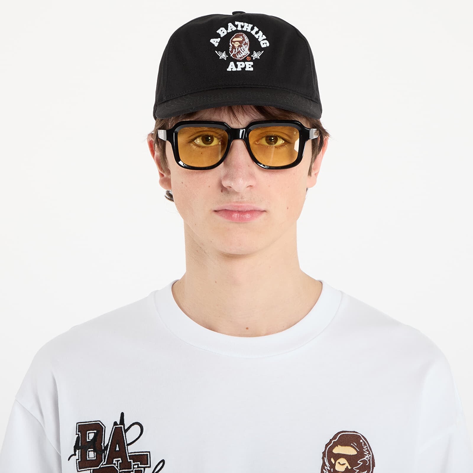BAPE® x FOOTSHOP - Scribble Ape Cap Black Universal