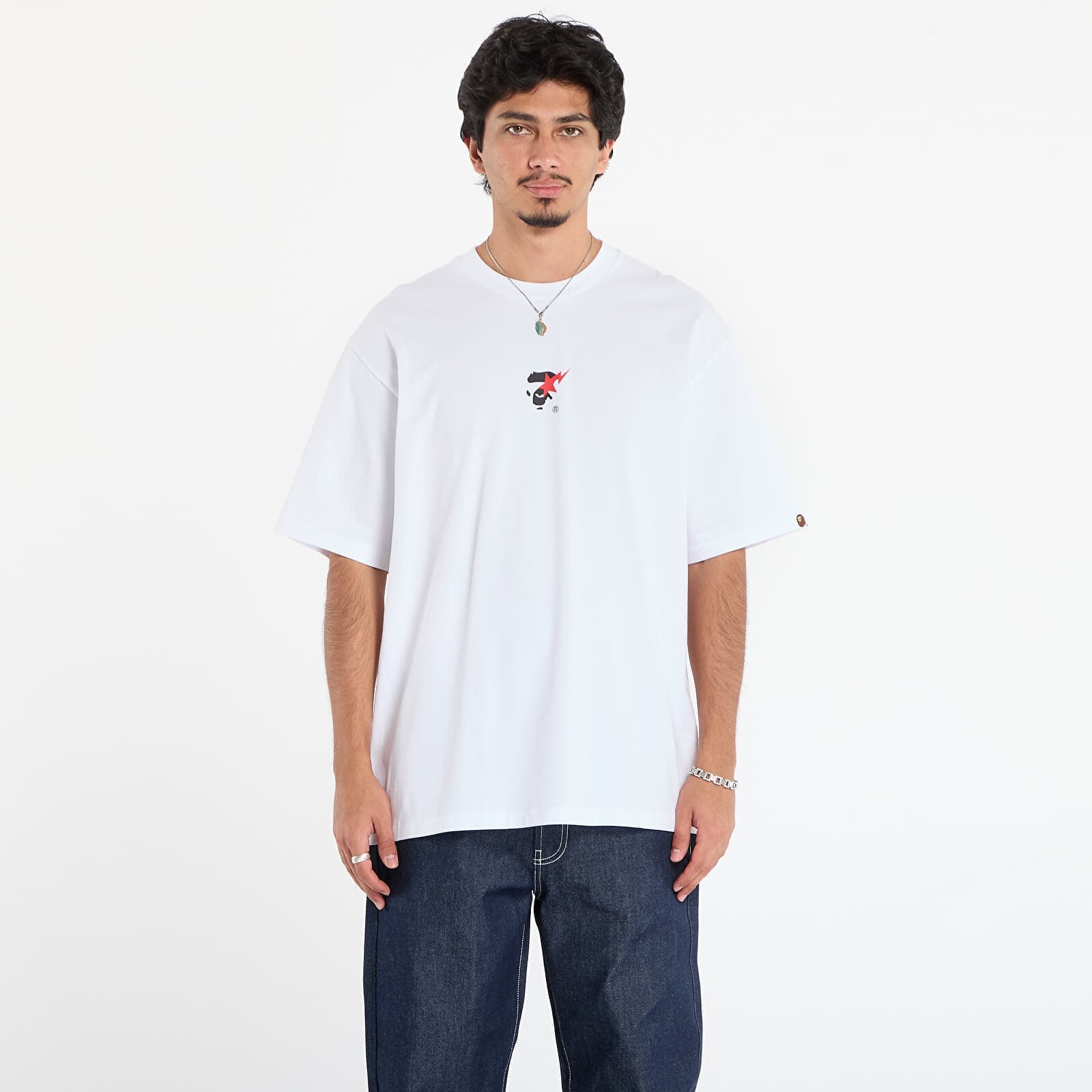 T-shirt A BATHING APE Bape Sta Ape Face Relaxed Fit Tee White XXL