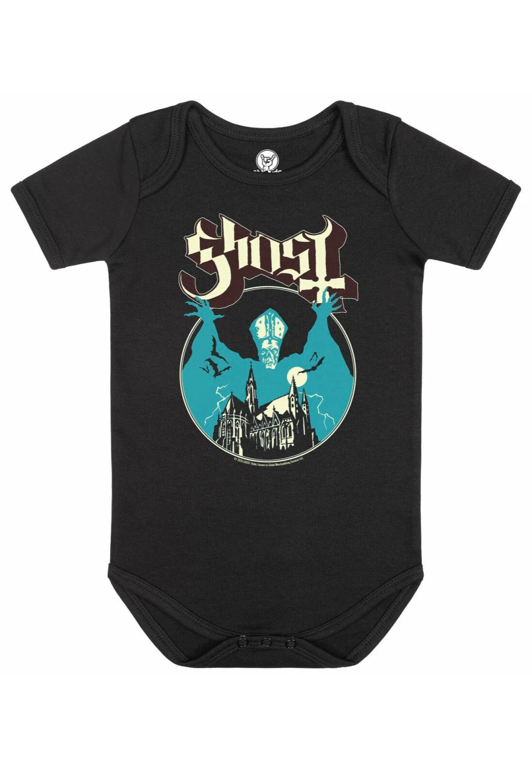 Ghost - Opus Babygrow - Bodysuit - black - 56/62 - 100% Organic Cotton