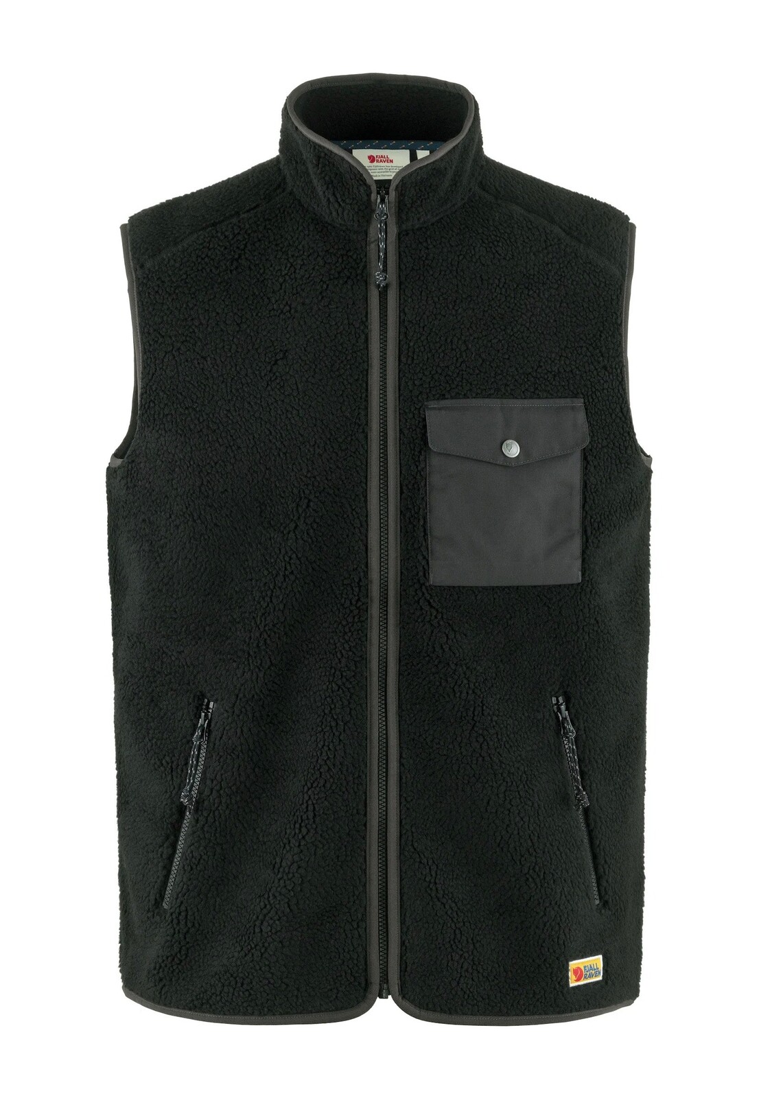 Fjällräven - Vardag Pile Fleece Black/Dark Grey - Vest - black - L - 65% Polyester, 35% Cotton