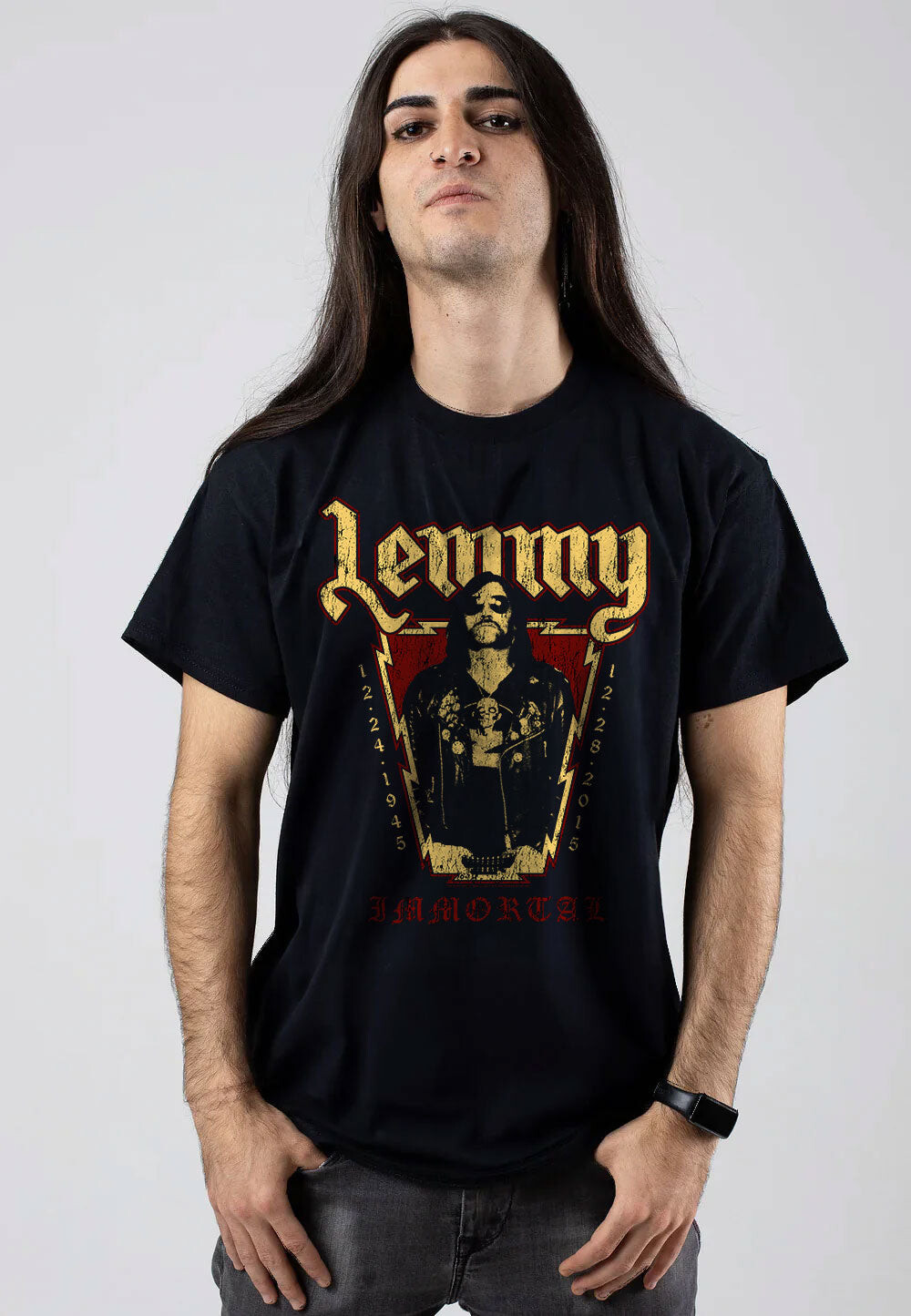 Lemmy Kilmister - Immortal - T-Shirt - black - L - 100% Cotton