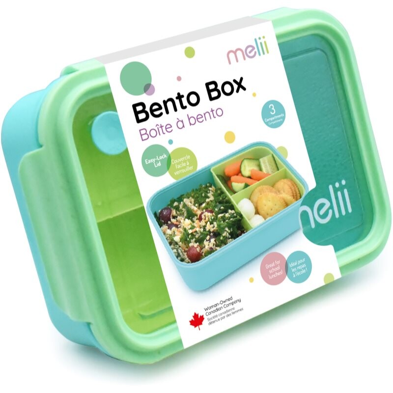 Melii Bento Box lunch box Blue, Mint, Lime 1250 ml