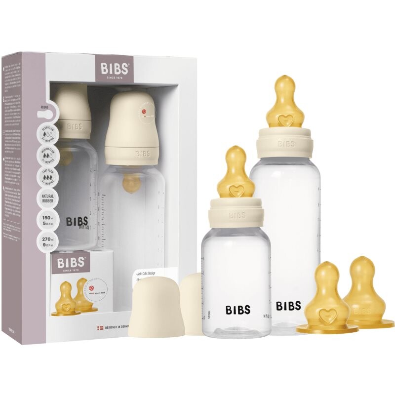 BIBS Anti-Colic Baby Bottle Set anti-colic bottle Ivory