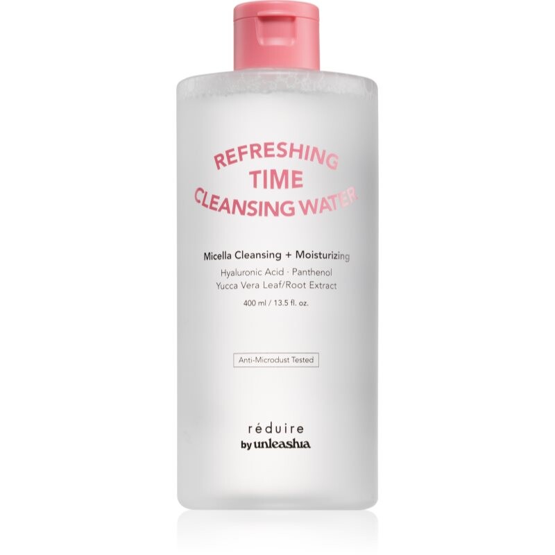 Unleashia Reduire Refreshing Time Cleansing Water soothing cleansing water with hyaluronic acid 400 ml