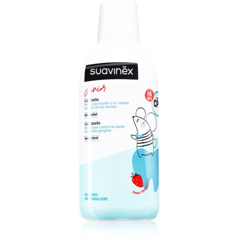 Suavinex Junior 6 y+ mouthwash for children flavour Strawberry 500 ml