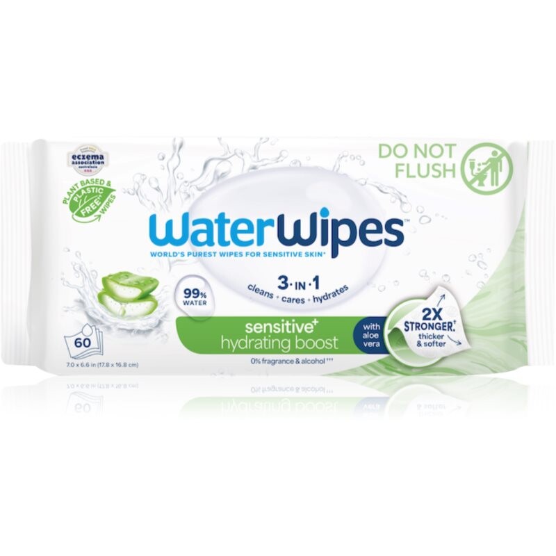 WaterWipes Hydrating Clean refreshing wet wipes 60 pc