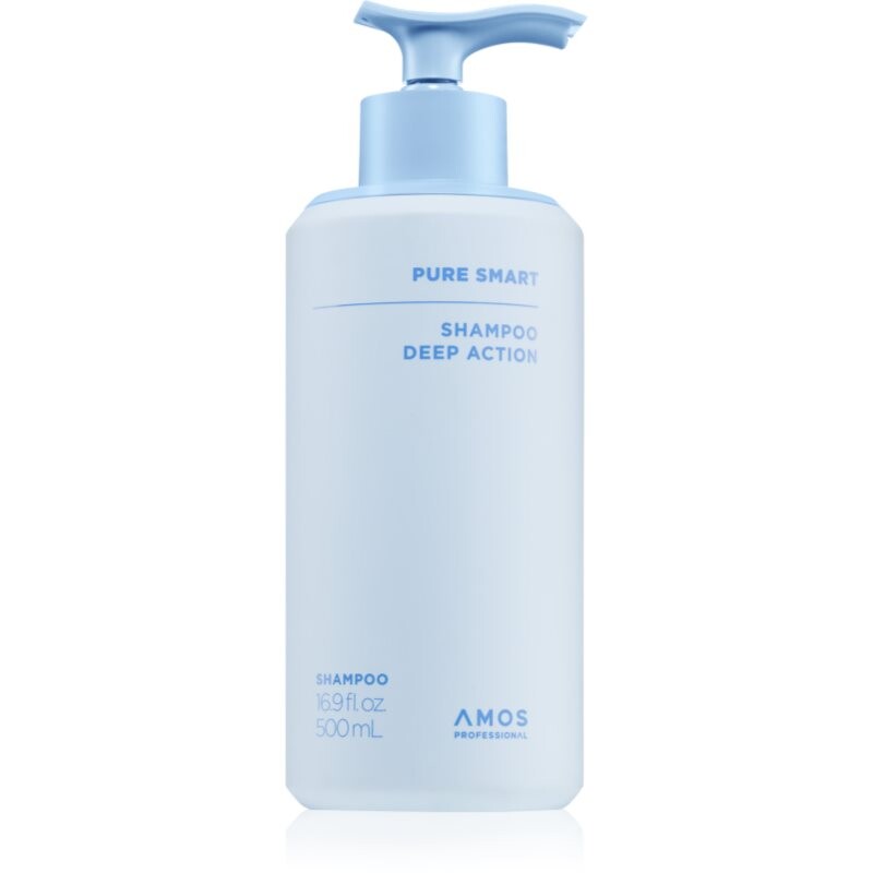 AMOS Pure Smart Shampoo Deep Action deep cleanse clarifying shampoo for dandruff 500 ml