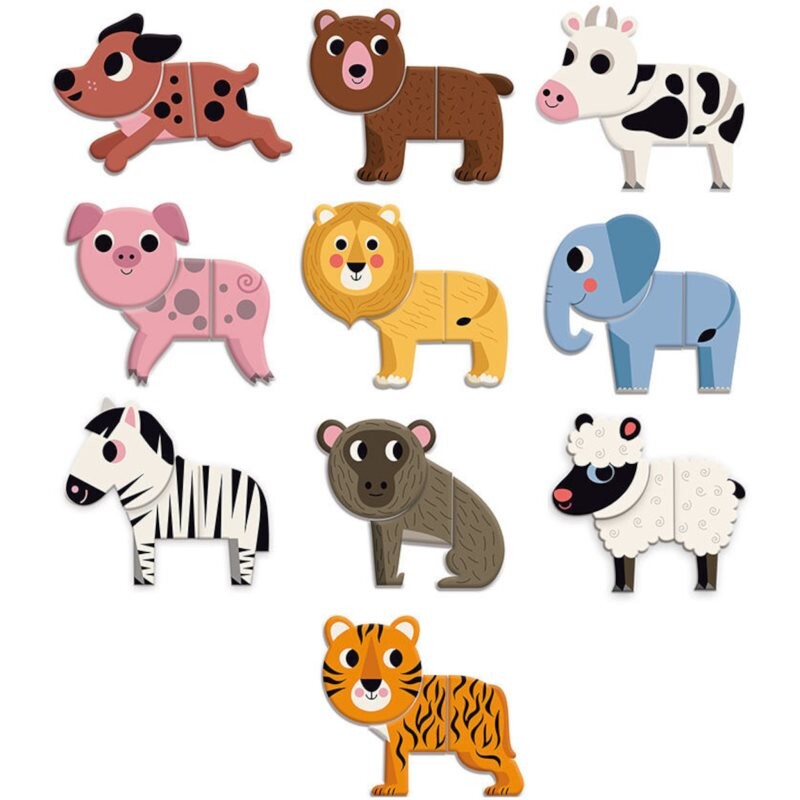 Vilac Funny Animal Magnets magnets wooden 2y+ 30 pc