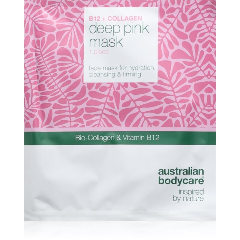 Australian Bodycare B12 + Collagen sheet mask for hydrating and firming skin 1 pc