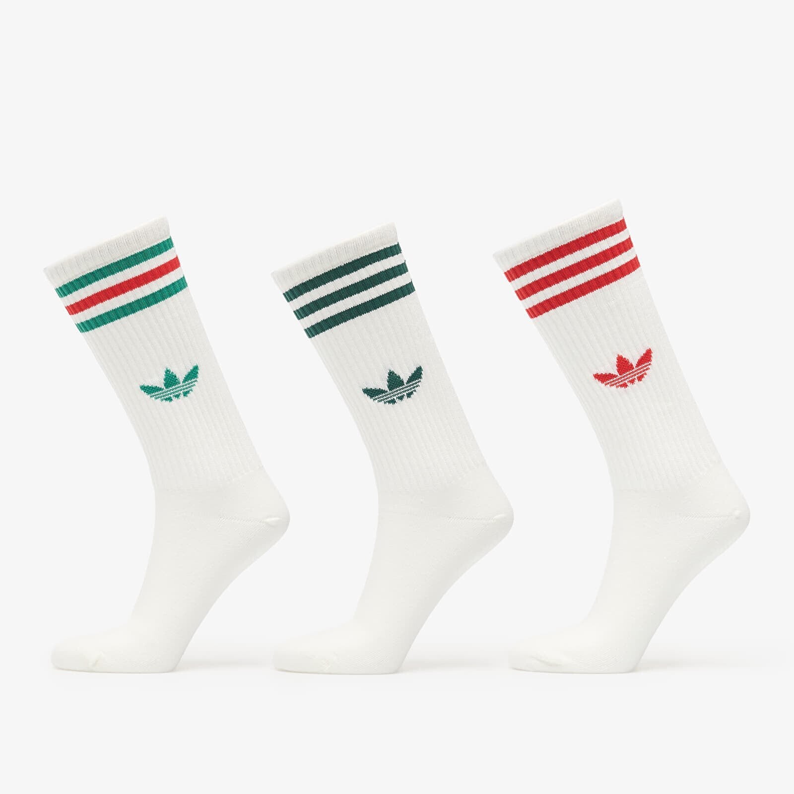 adidas 3S High Crew Sock 3P Off White/ Off White/ Off White M