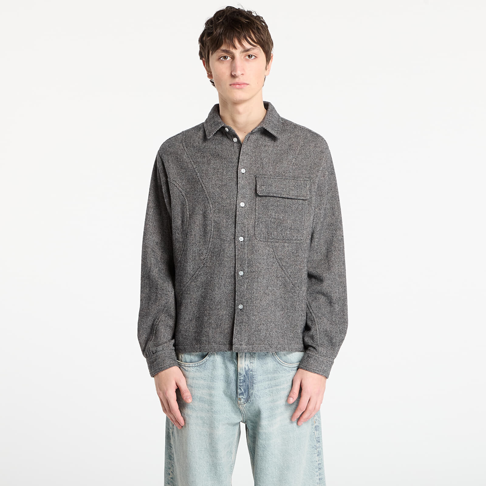 Shirt DIME Wool Overshirt UNISEX Silver M