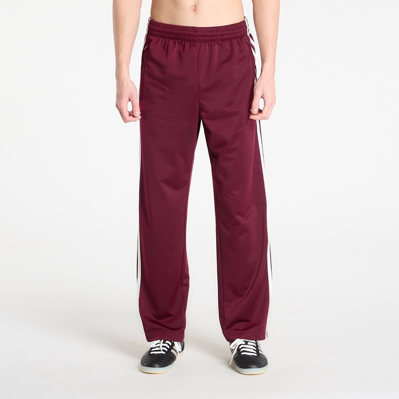 Pants adidas Firebird Track Pants Maroon/ Off White S