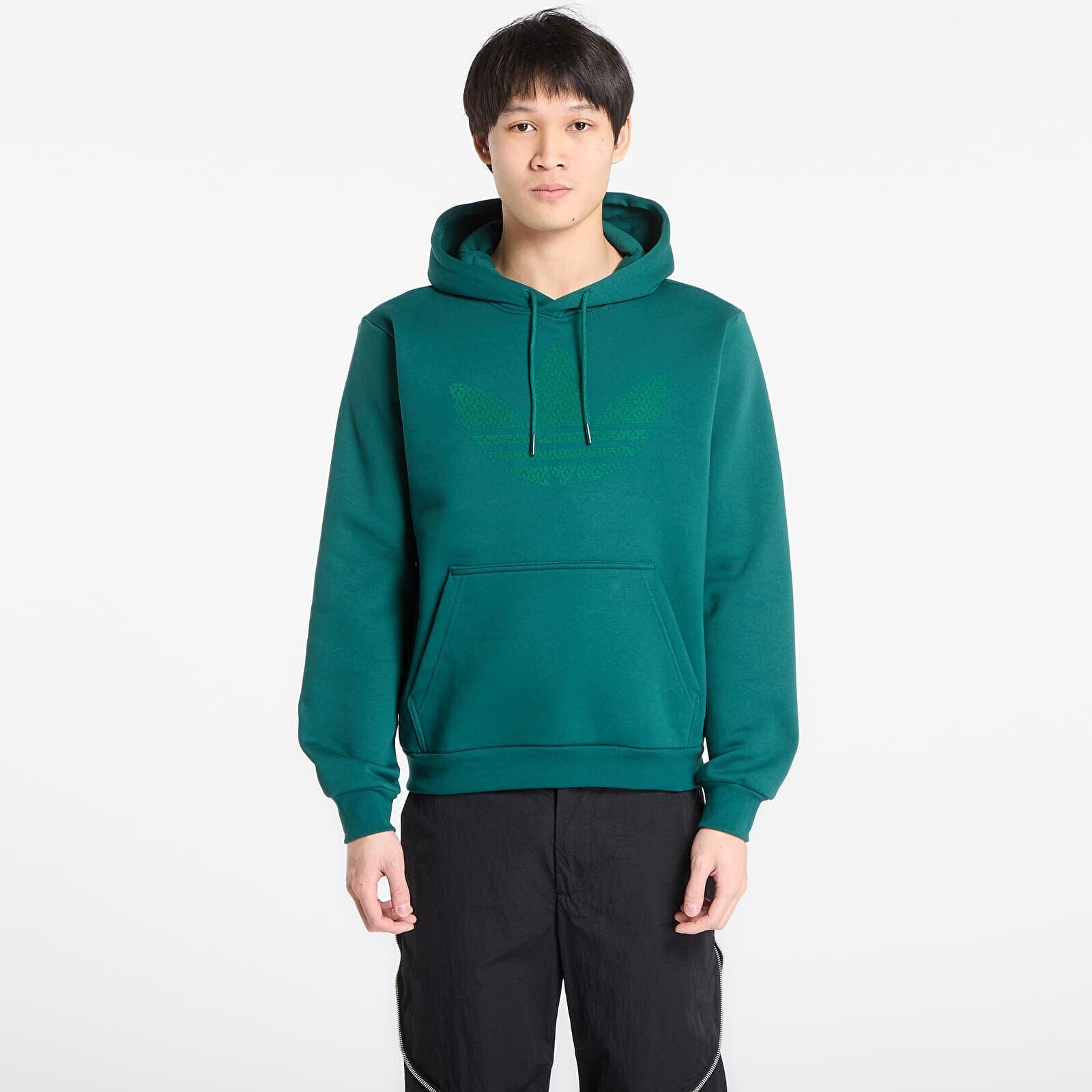 Sweatshirt adidas Monogram Hoodie Collegiate Green S