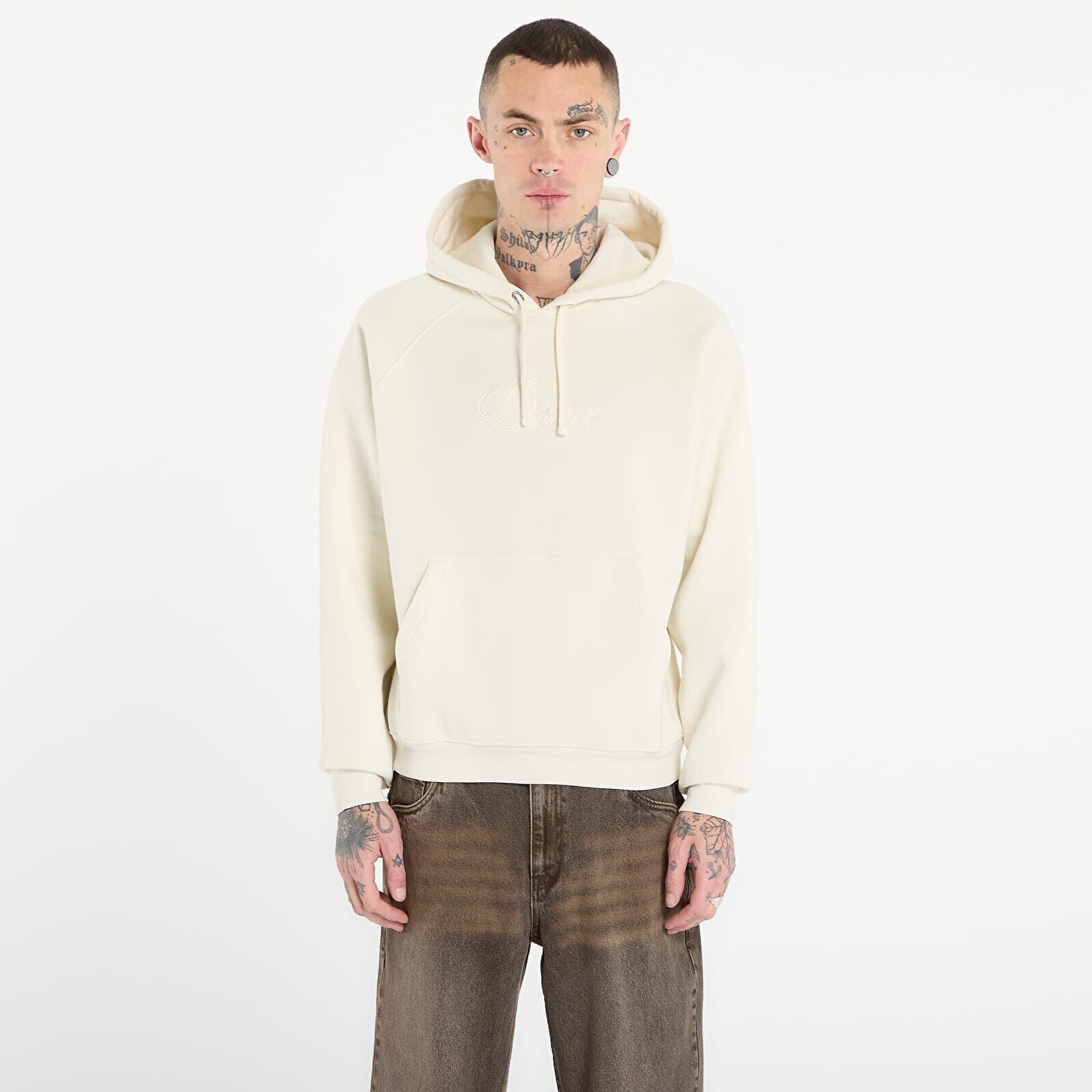 Sweatshirt DIME Cursive Hoodie UNISEX Natural L