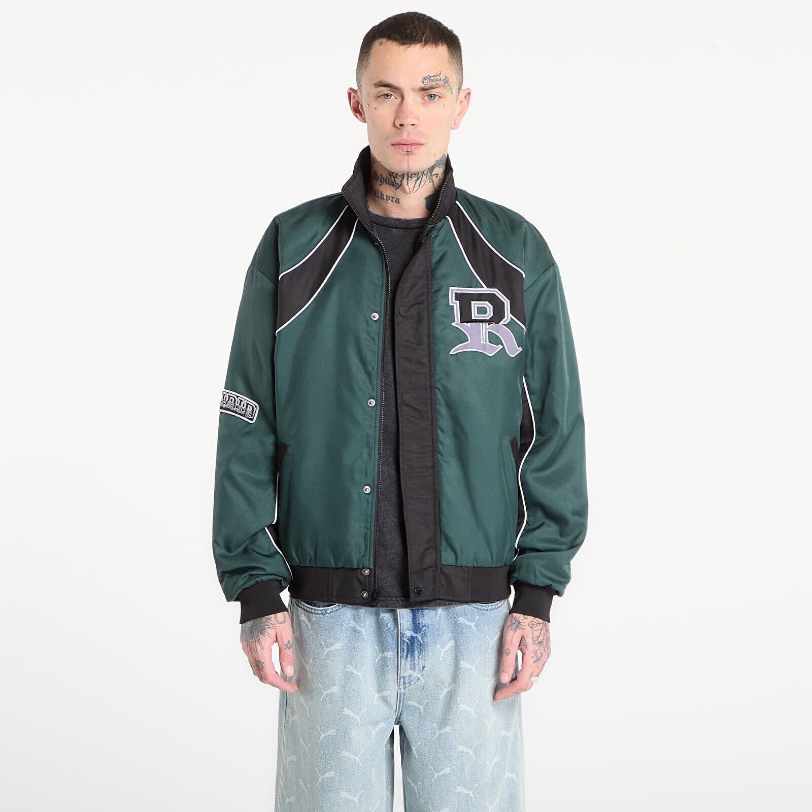 Jacket RIPNDIP Ripndip Athletics Race Jacket Sand/ Charcoal L
