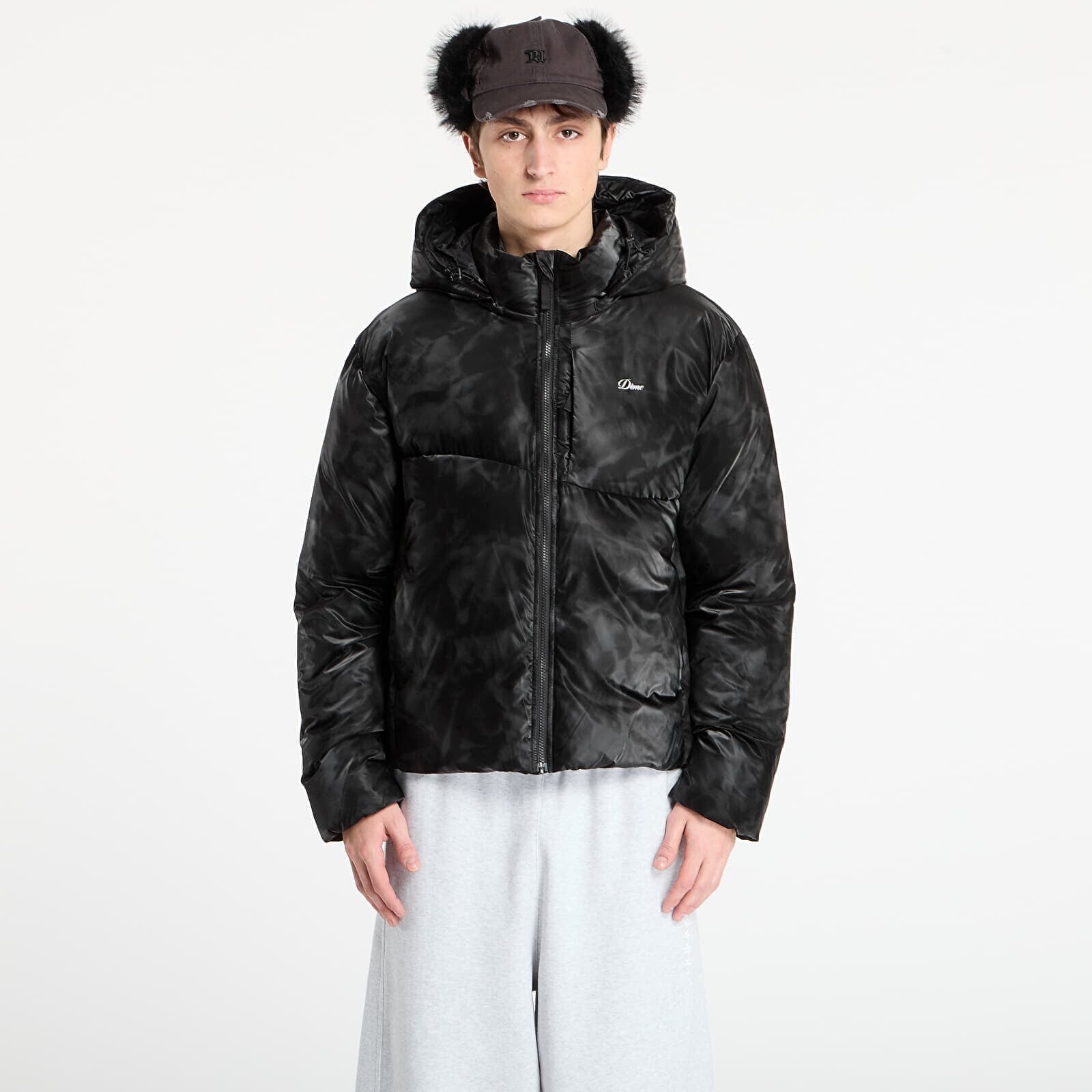 Jacket DIME Wavy Puffer UNISEX Smoke Black XS