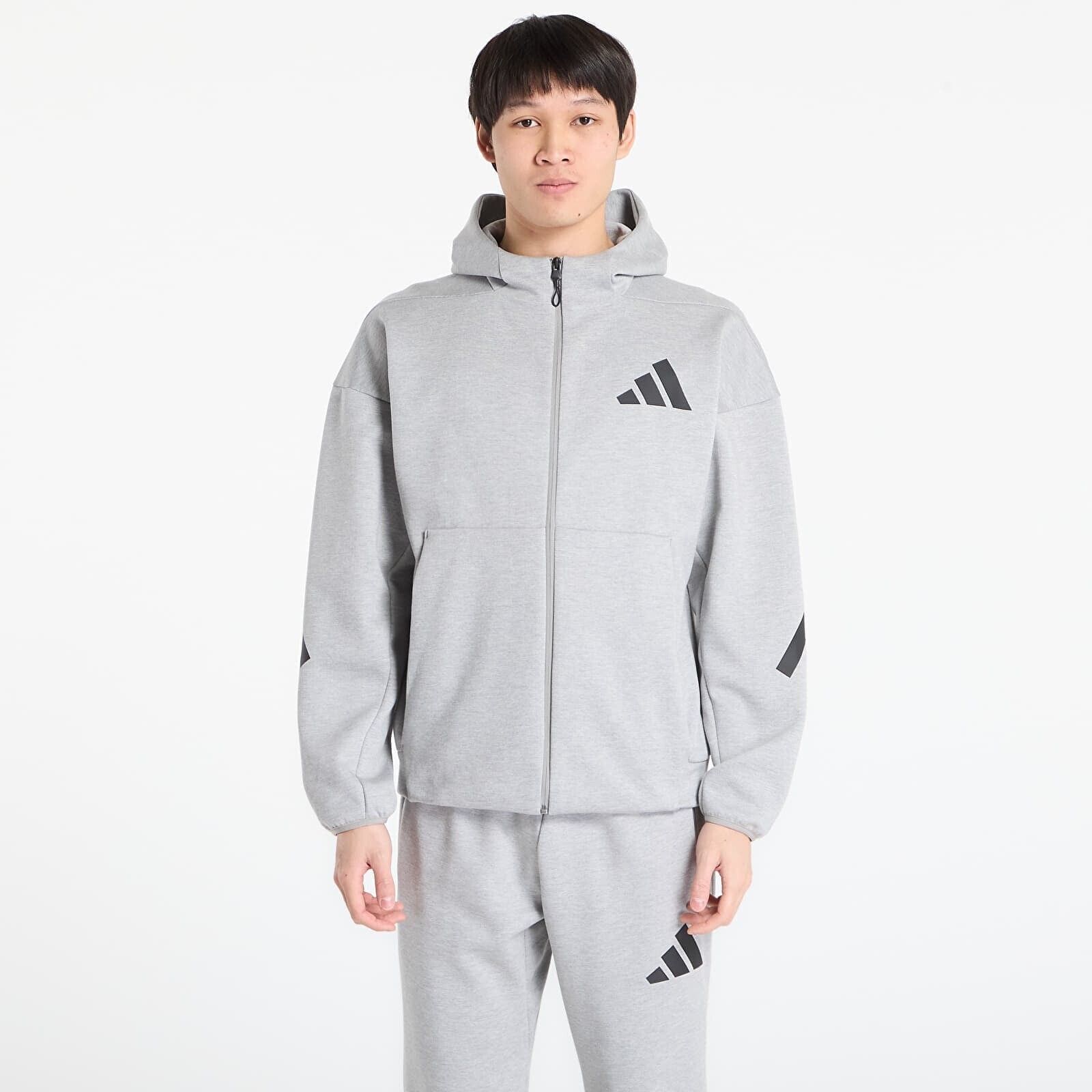 Sweatshirt adidas M Z.N.E. Fz Medium Grey Heather M
