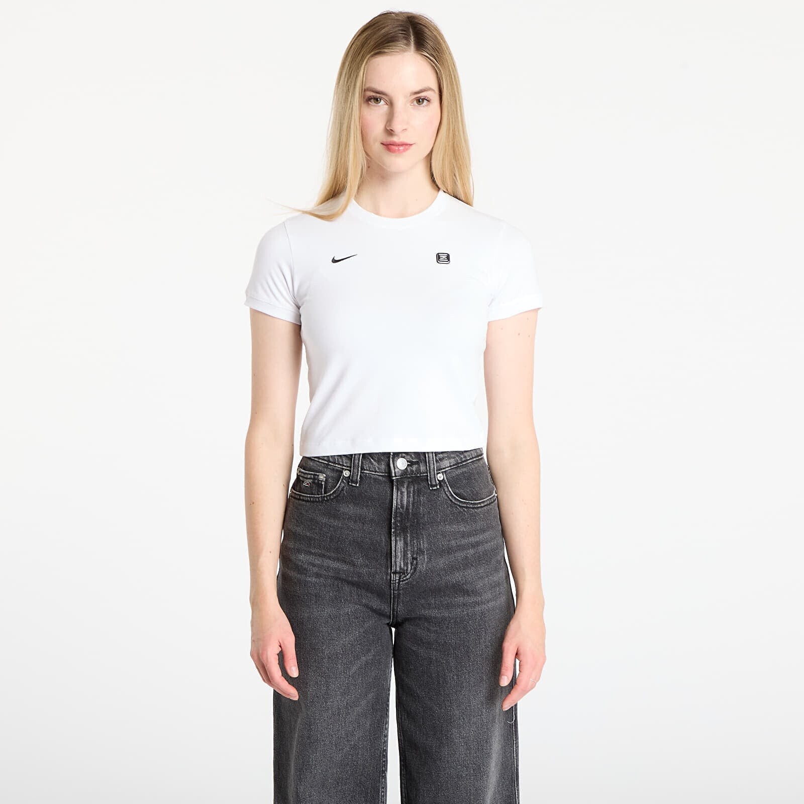 T-shirt Nike Sportswear Shox Women's Tight T-Shirt White L