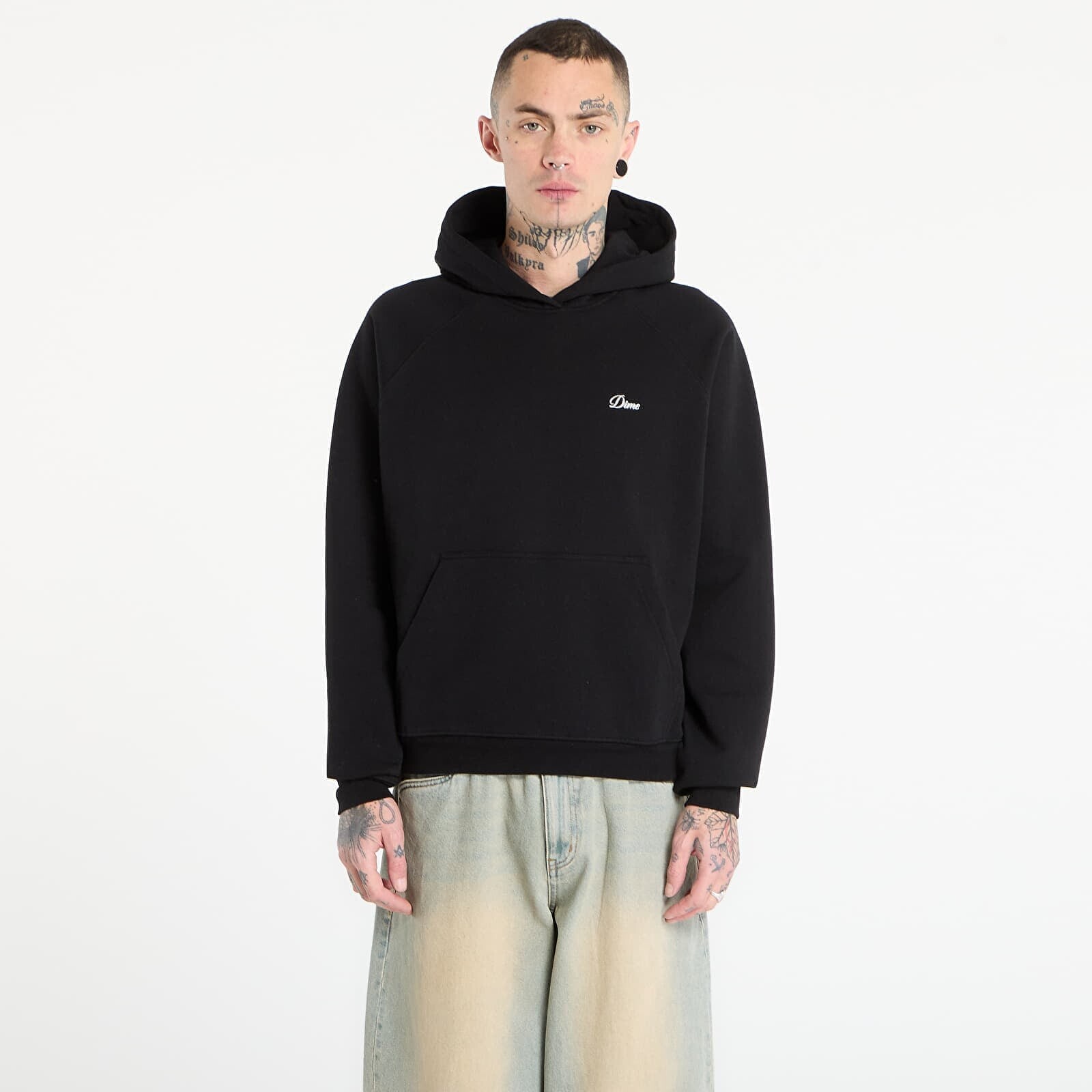 Sweatshirt DIME Cursive Small Logo Hoodie UNISEX Black S