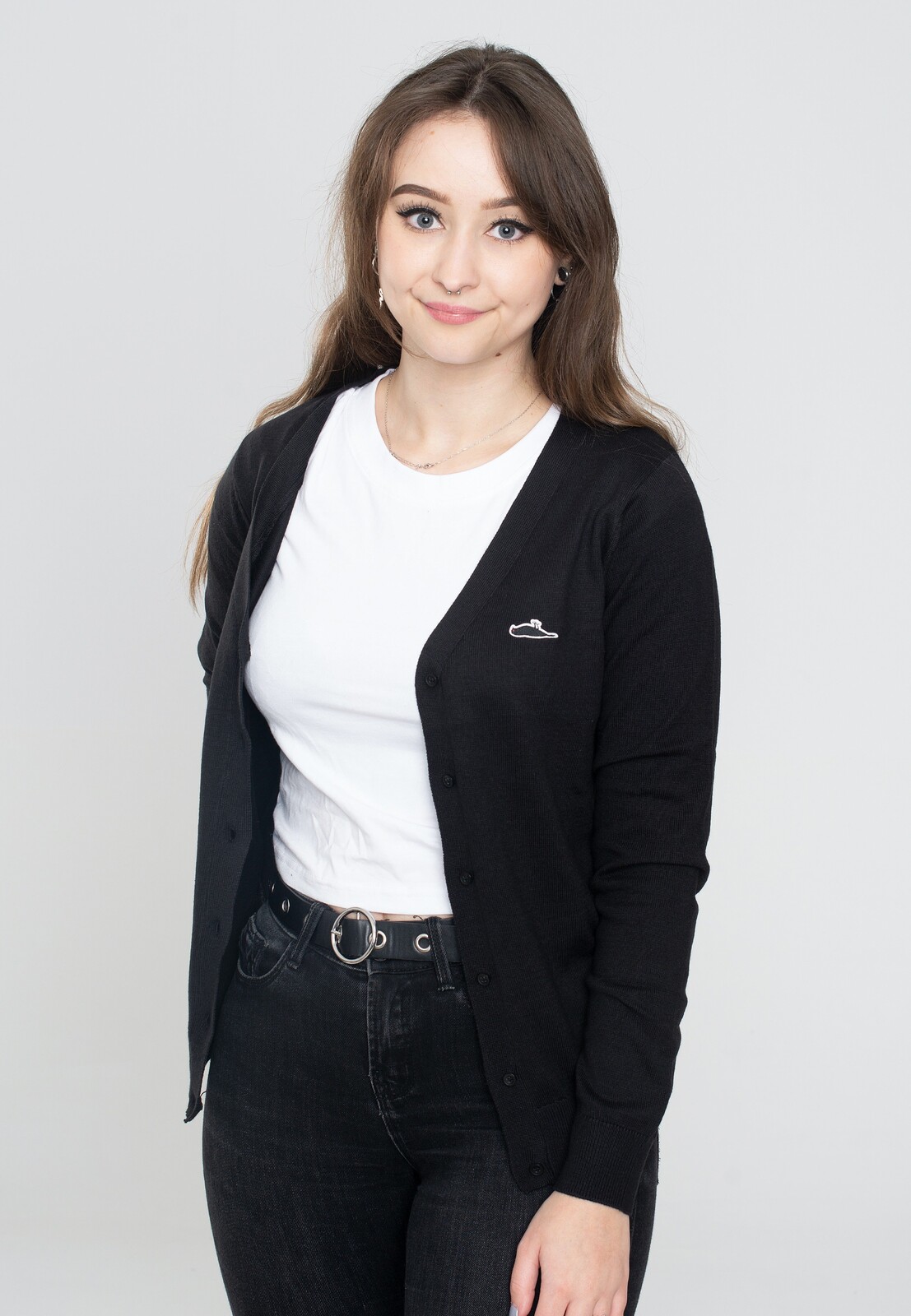 Atticus - Domino Black - Cardigan - black - L - 50% Cotton, 50% Polyacrylic,Fleece