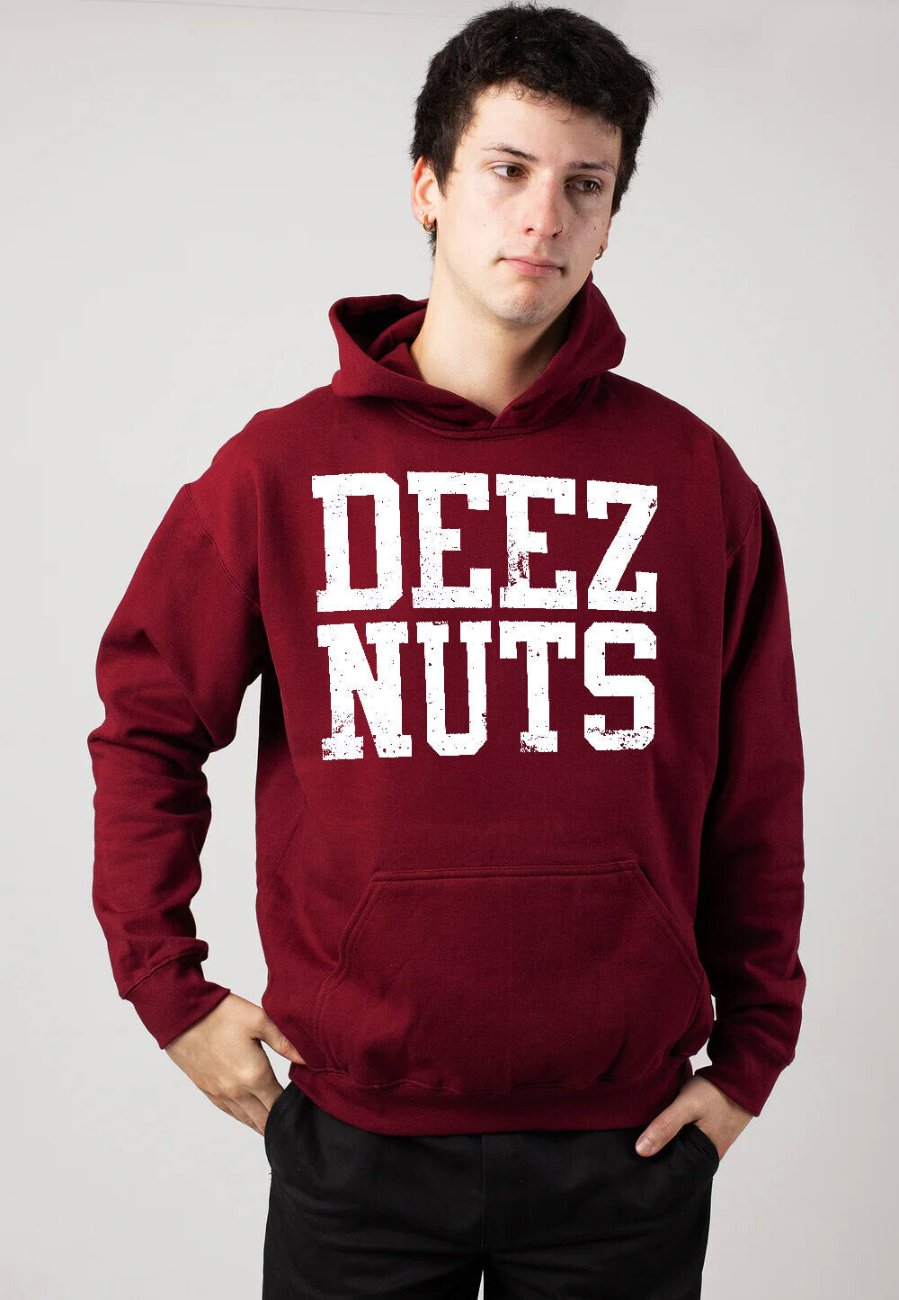 Deez Nuts - Mouth Maroon - Hoodie - burgundy - L - 50% Cotton, 50% Polyester