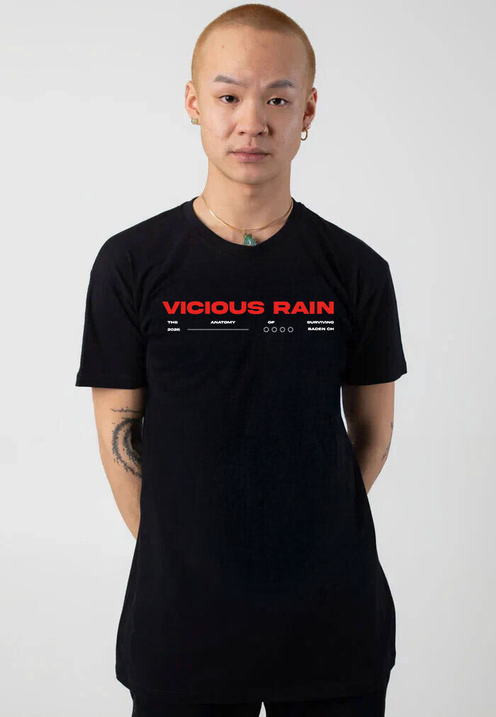 Vicious Rain - Butterfly - T-Shirt - black - L - 100% Cotton