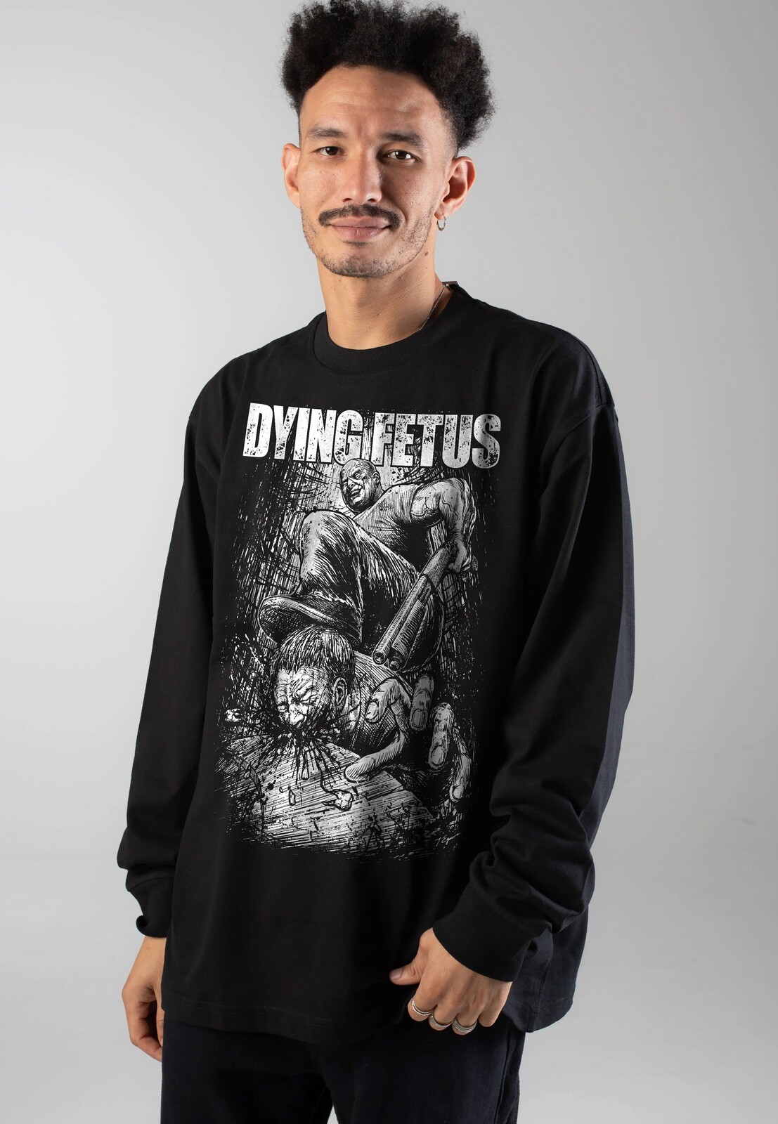 Dying Fetus - Curbstomp - Longsleeve - black - L - 100% Cotton