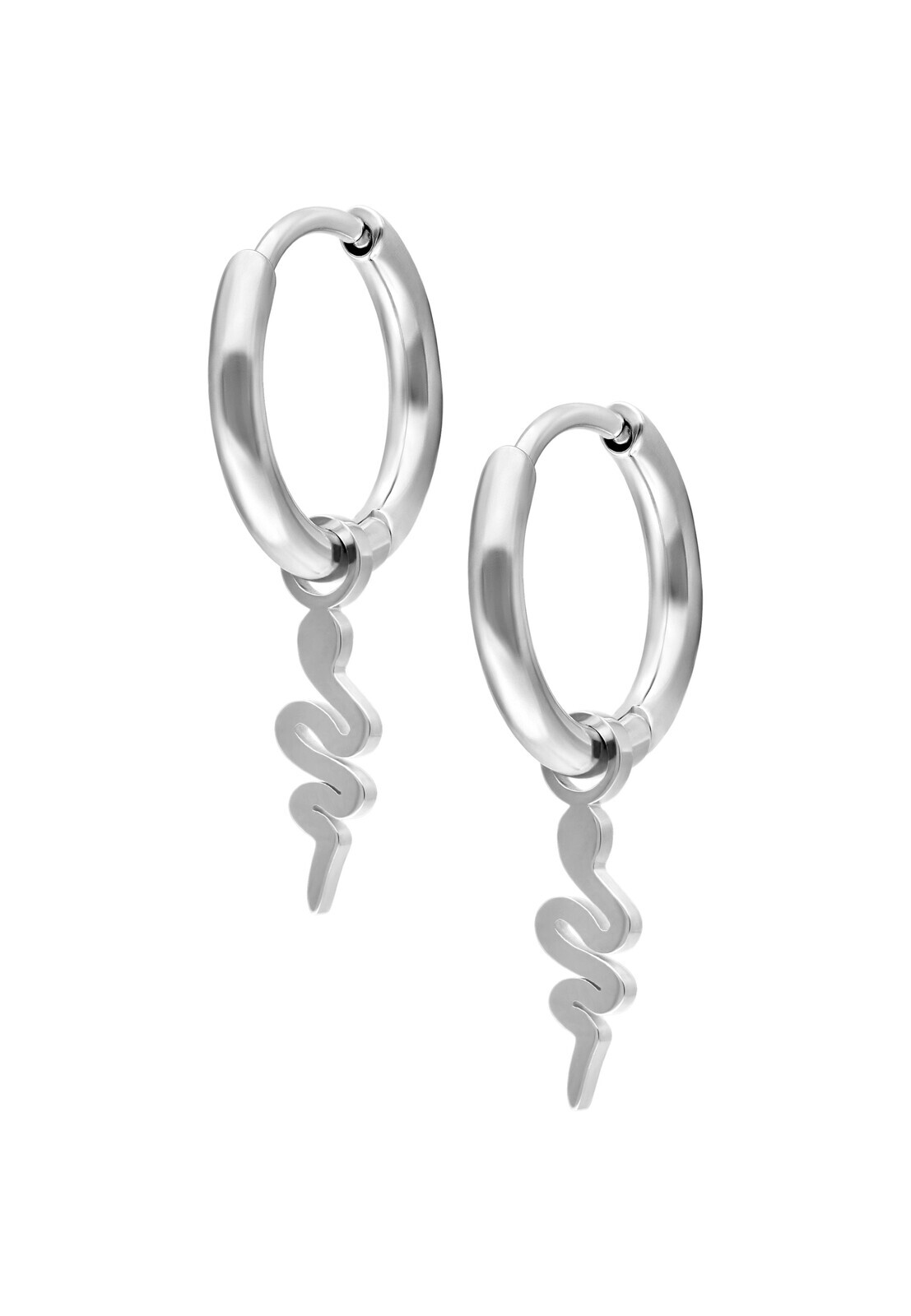Wildcat - Mini Snake Hoops Pair Silver - Earrings