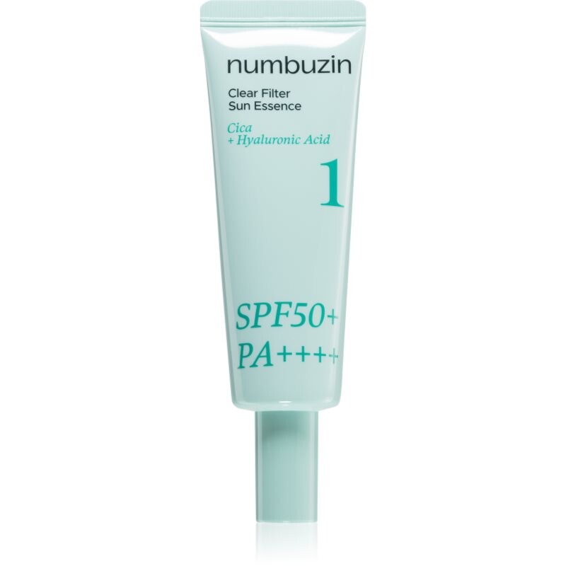 Numbuzin No. 1 Clear Filter Sun Essence brightening essence with soothing effect SPF 50+ 50 ml