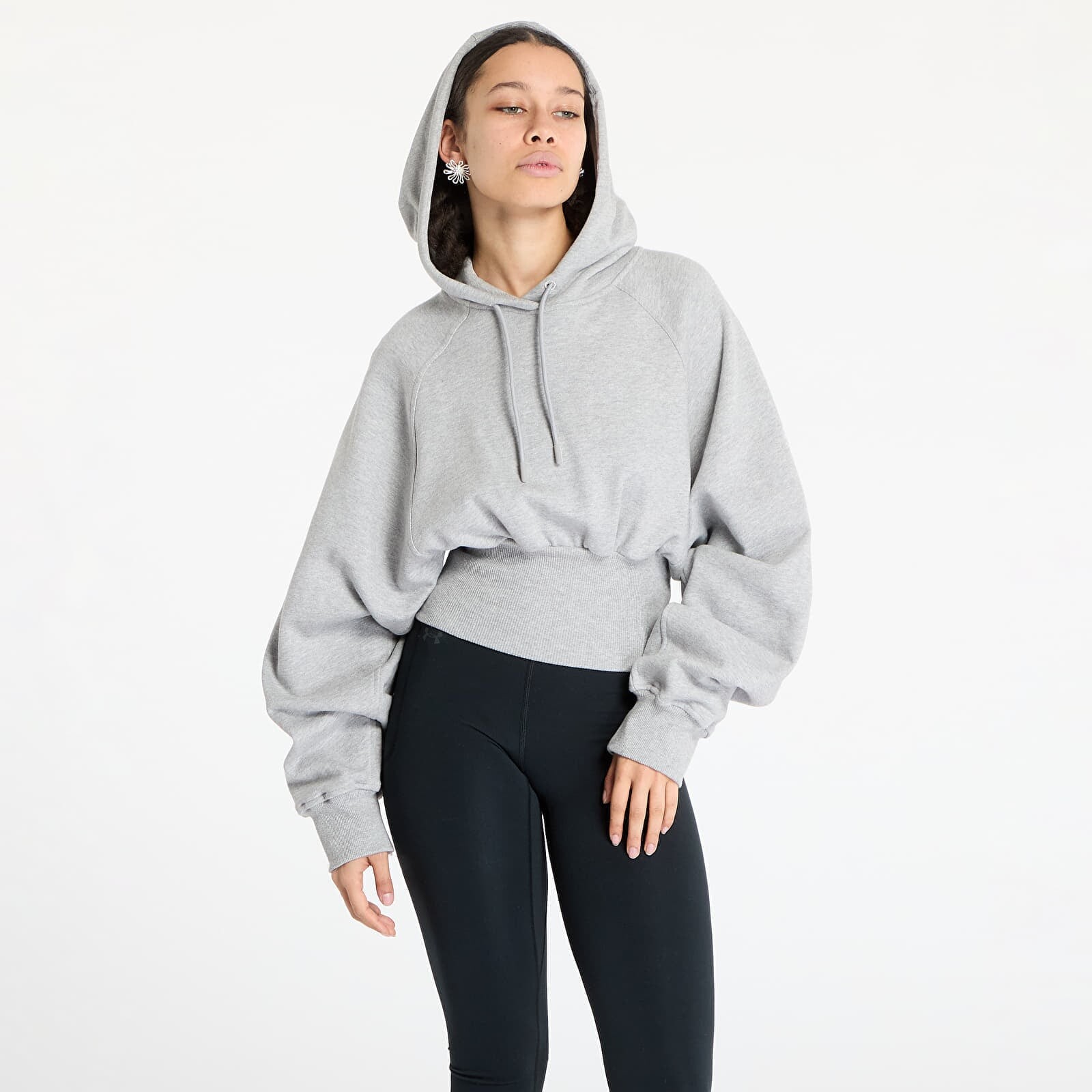 Sweatshirt adidas By Stella McCartney Cro-Packed Hoodie Medium Grey Heather S
