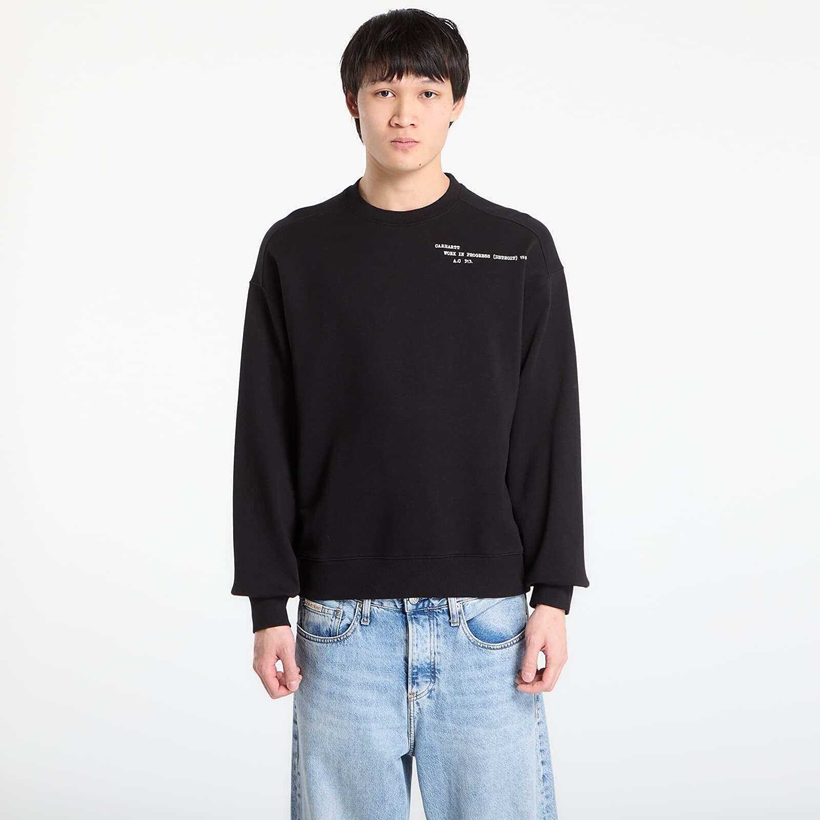 Sweatshirt Carhartt WIP Punched Sweat UNISEX Black XL