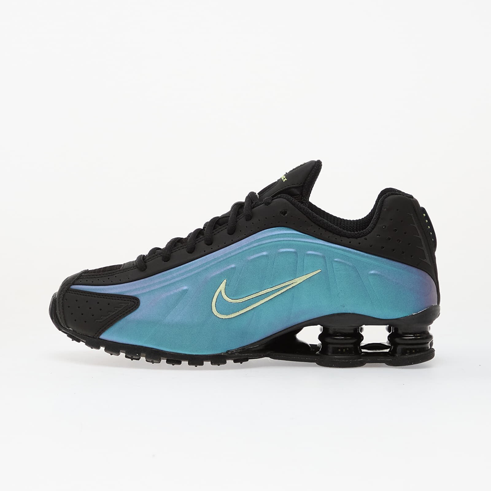 Sneakers Nike Shox R4 Sapphire/ Lt Liquid Lime-Pencil Point-Black UK 10.5