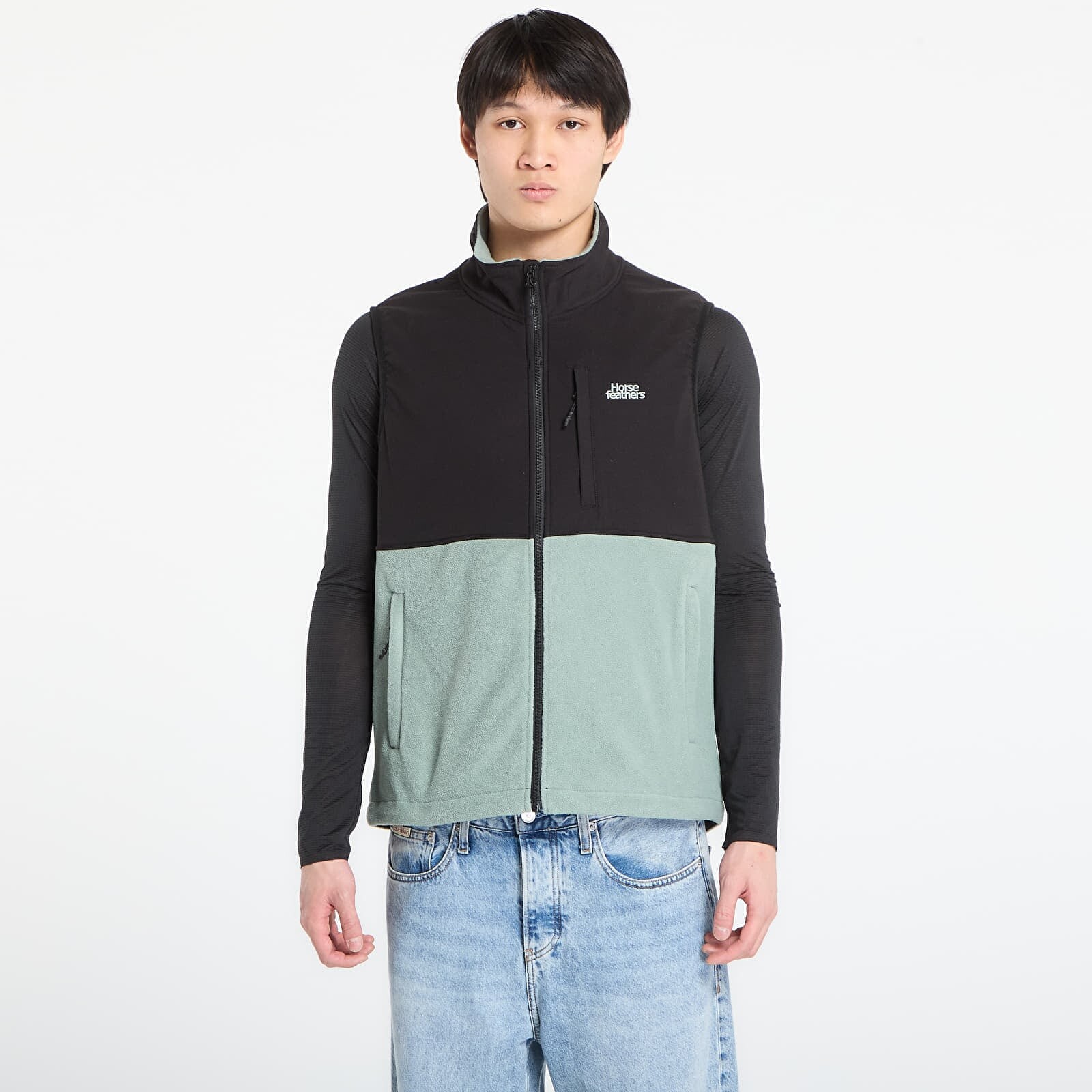 Vest Horsefeathers Duval Fleece Vest Iceberg Green XL