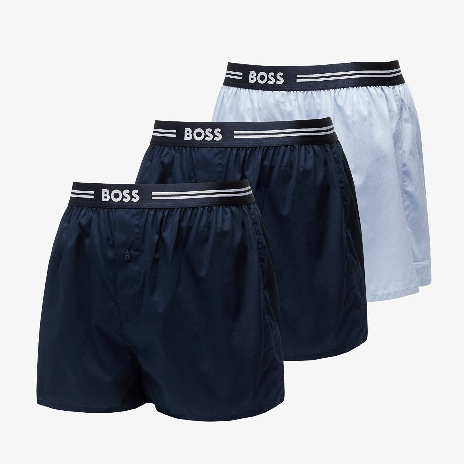 Hugo Boss Woven Boxer 3-Pack Blue M
