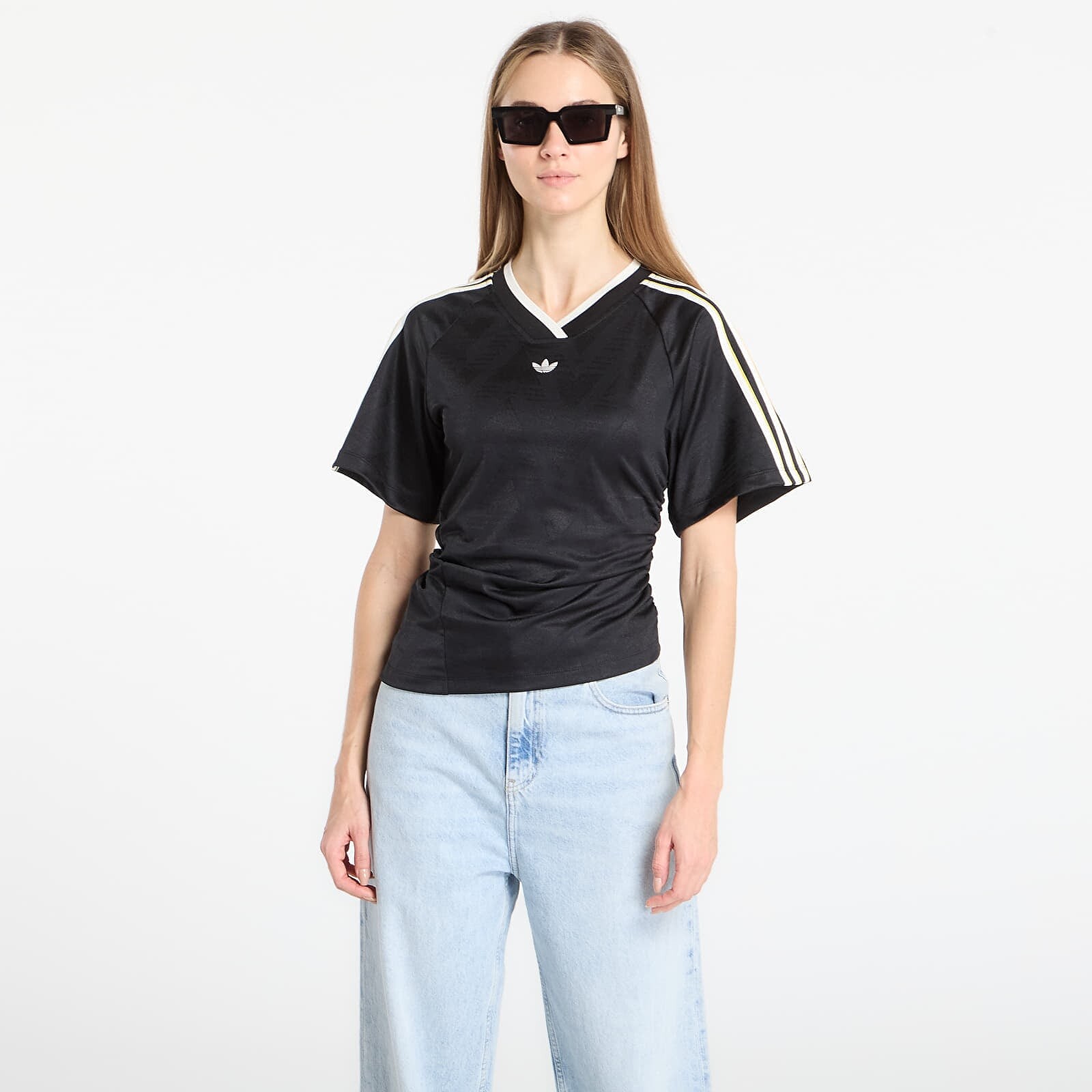 T-shirt adidas Rouched Foot J Black M