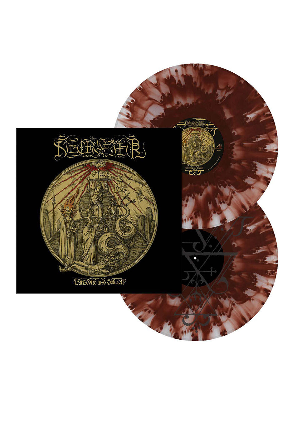 Necrofier - Transcend Into Oblivion Ltd. Cloudy Clear/Red - Marbled 2 Vinyl