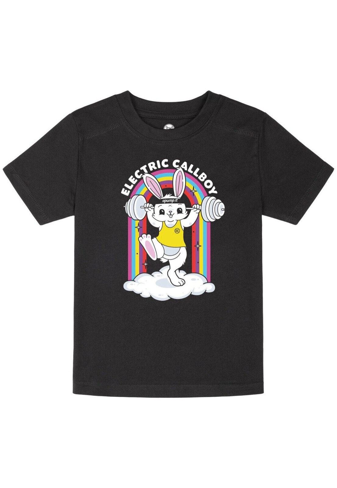 Electric Callboy - Pump It Bunny Kids - T-Shirt - black - 56/62 - 100% Organic Cotton