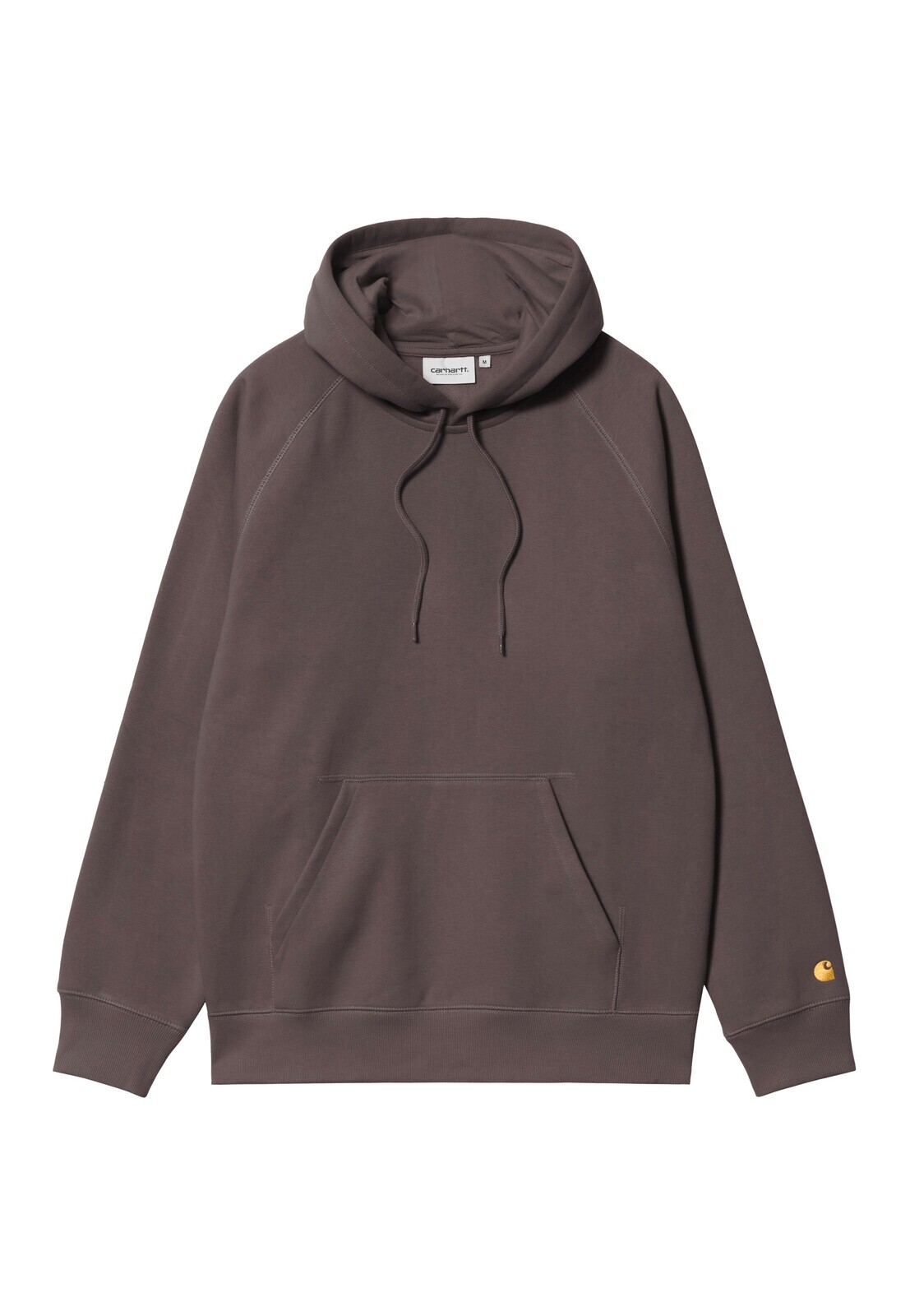 Carhartt WIP - Hooded Chase Shale/Gold - Hoodie - grey - L - 59% Cotton, 41% Polyester,Sweat