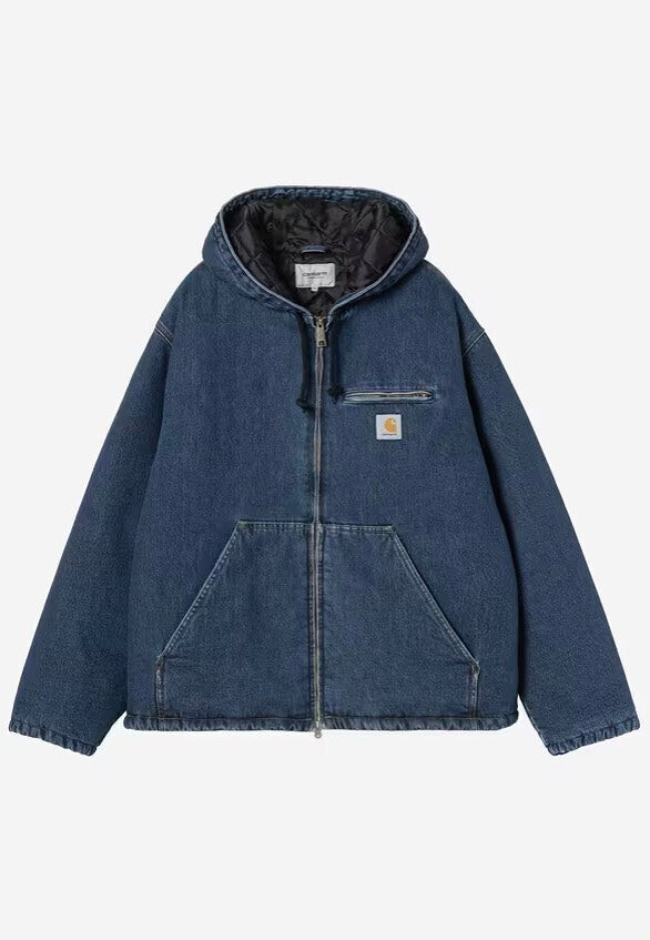 Carhartt WIP - Cleveland Stone Washed Blue - Jacket - blue - L - 100% Cotton