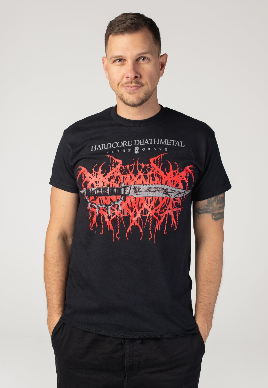 To The Grave - Anti Human - T-Shirt - black - M - 100% Cotton,Jersey