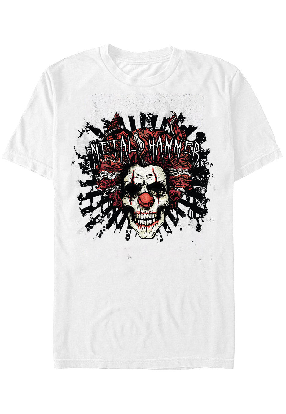 Metal Hammer - El Clowno Rojo White - T-Shirt - white - L - 100% Cotton,Jersey