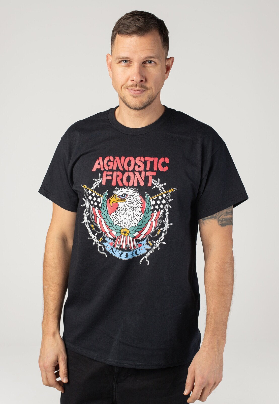 Agnostic Front - Eagle 2025 - T-Shirt - white - L - 100% Cotton