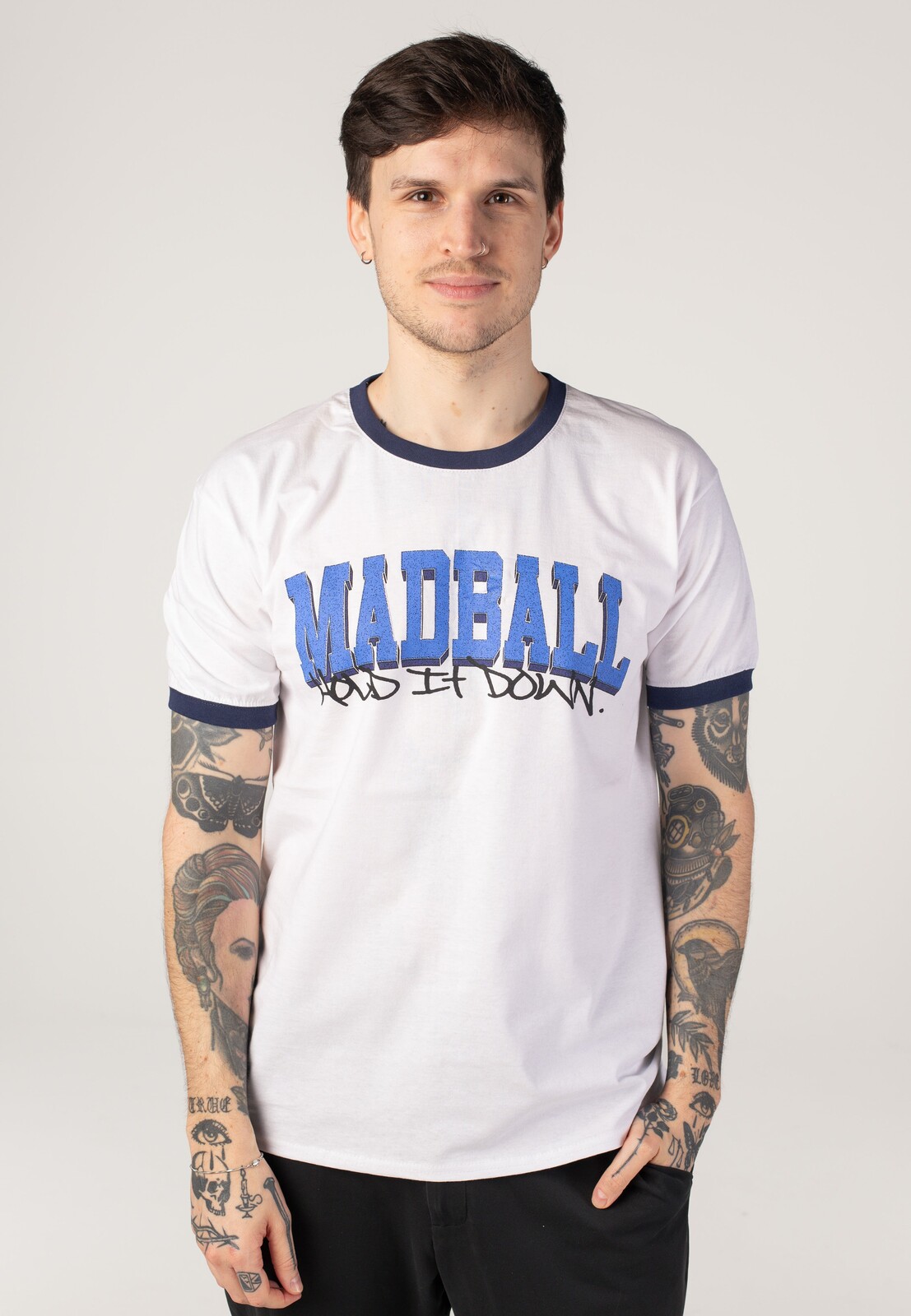 Madball - Hold It Down Can´t Stop 25 Years Anniversary White Ringer - T-Shirt